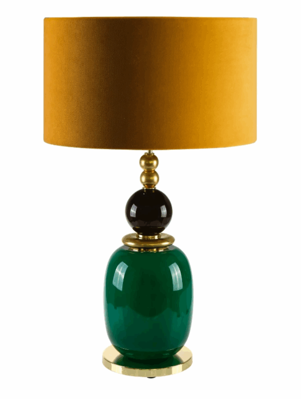 Итальянская настольная лампа Violette Table Lamp - Green & Gold