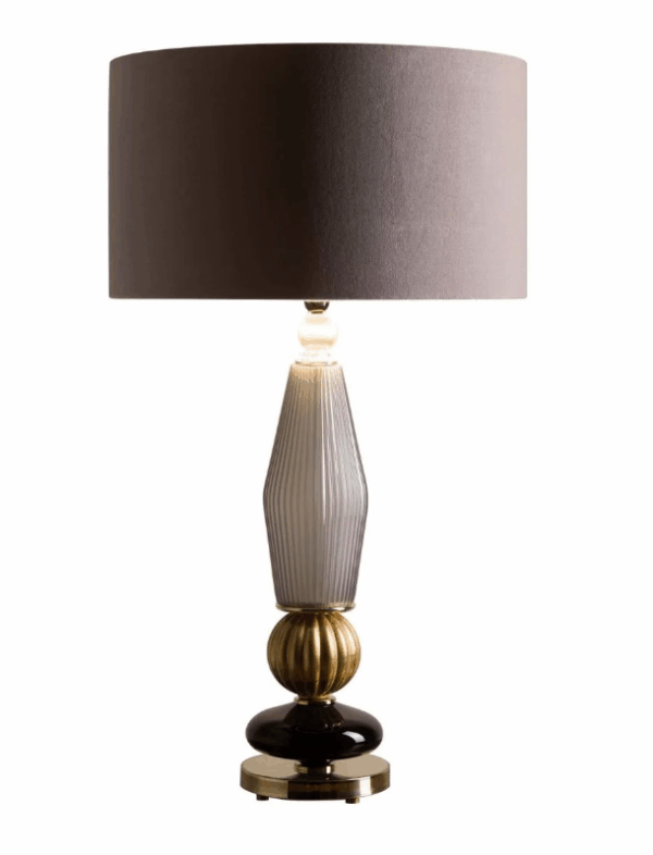 Итальянская настольная лампа Cary Table Lamp - Black & Gold