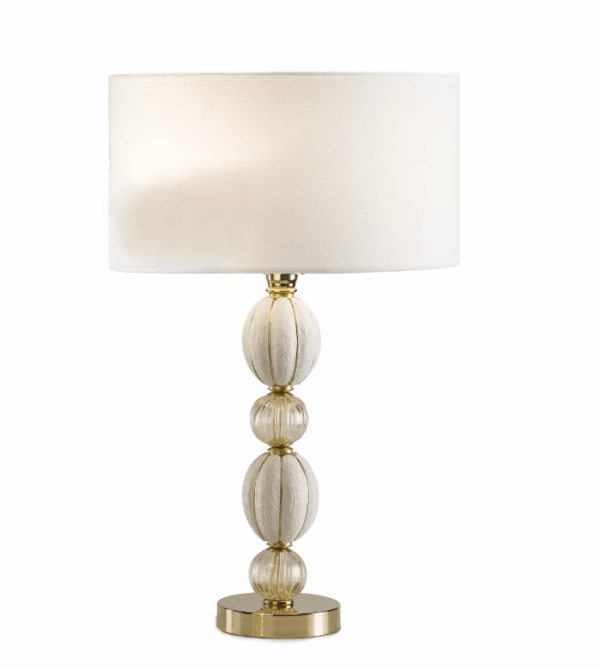 Итальянская настольная лампа Amour Table Lamp - White & Gold