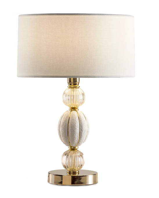 Итальянская настольная лампа Amour Small Table Lamp - White & Gold