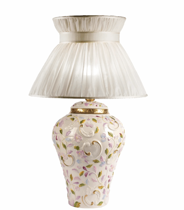 Итальянская настольная лампа Taormina Large Table Lamp - Multicolor & Gold