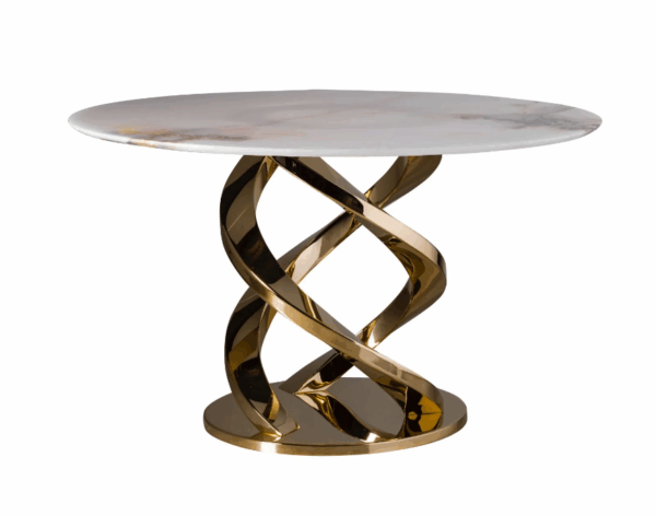 Итальянский стол Cerberus Dining Table - Onyx & Gold