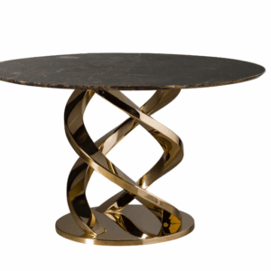 Итальянский стол Cerberus Dining Table - Dark Emperador & Gold от VILLARY