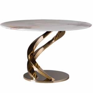 Итальянский стол Eclypse Dining Table - Onyx & Gold от VILLARY