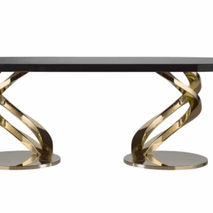 Итальянский стол Eclypse Large Oval Dining Table - Black & Gold от VILLARY