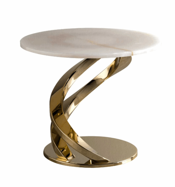 Итальянский столик Eclypse Coffee Table - Onyx & Gold