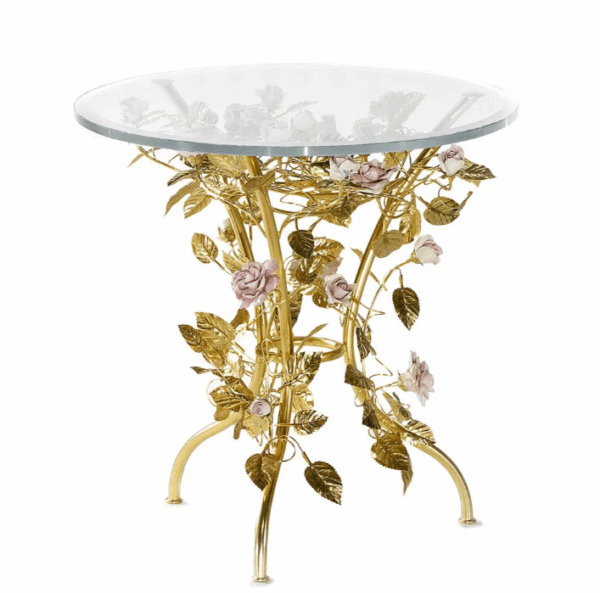 Итальянский столик Maire-Antoinette Coffee Table - Gold & Pink