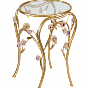 Итальянский столик Camelia Side Table - Gold & Pink от VILLARY