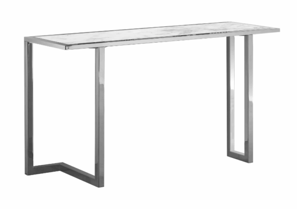 Итальянская консоль Deco Console - Carrara & Chrome от VILLARY