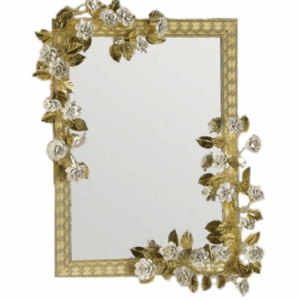 Итальянское зеркало Marie Antoinette Medium Mirror - Gold & White от VILLARY