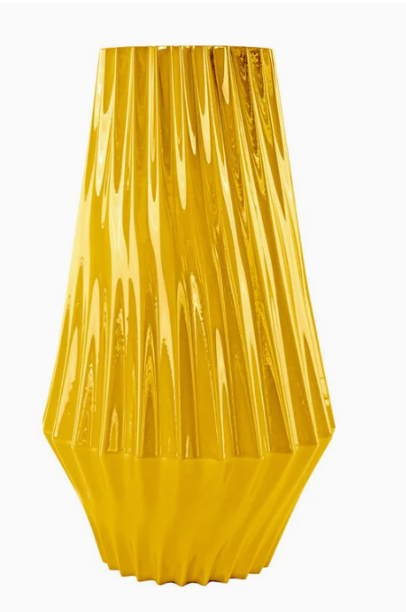 Итальянская ваза Vertigo Large Vase - Yellow