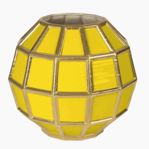 Итальянская ваза Leonardo Vase - Yellow & Gold от VILLARY