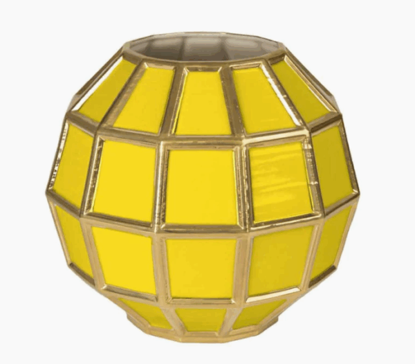 Итальянская ваза Leonardo Vase - Yellow & Gold