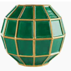 Итальянская ваза Leonardo Vase - Emerald & Gold от VILLARY