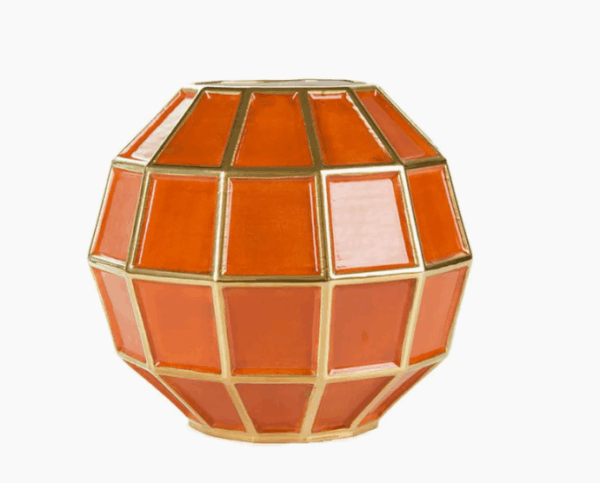 Итальянская ваза Leonardo Vase - Mango & Gold