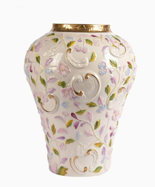 Итальянская ваза Taormina Large Vase - Multicolor & Gold