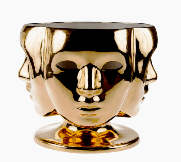 Итальянская ваза Nobody by Fabio Novembre - Shiny Gold