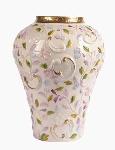 Итальянская ваза Taormina Large Vase - Multicolor & Gold