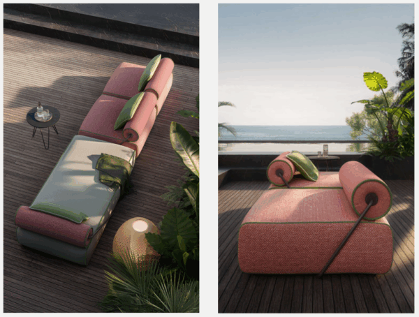 Итальянский диван Levante Out 3