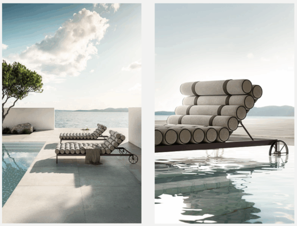 Итальянский шезлонг Levante Out 2