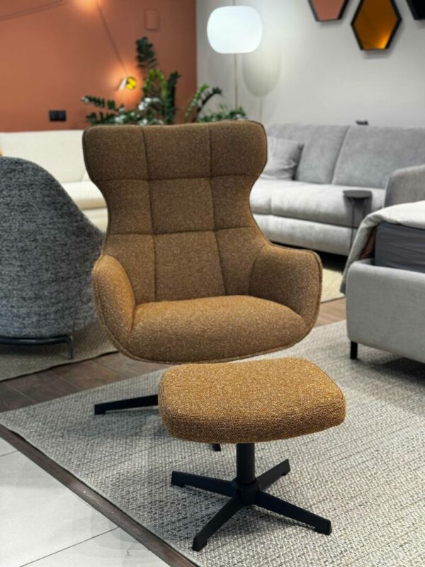 Поворотное кресло Rennes с пуфом 3