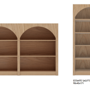 Итальянский стеллаж Sagitta от MA SALGUERO HOME