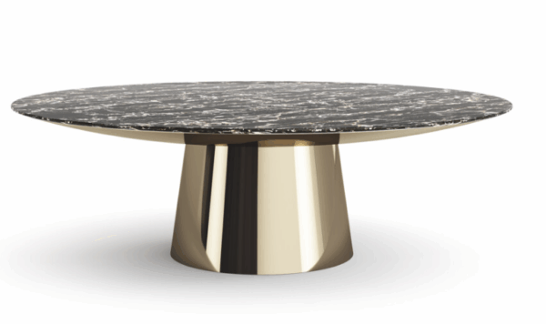 Итальянский стол UFO IN LASTRA DI OTTONE от Emmemobili