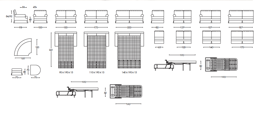 Итальянский диван MILK