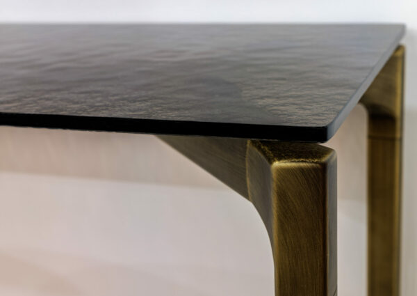 Итальянская консоль  BONE с латунью 4