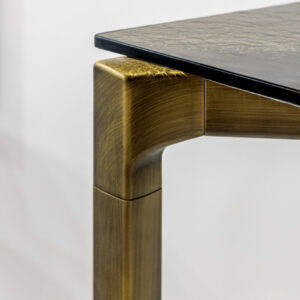 Итальянская консоль  BONE с латунью 5