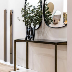 Итальянская консоль  BONE с латунью 6