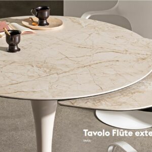 Круглый Итальянский стол Tavolo Flûte  раскладной 120см 2