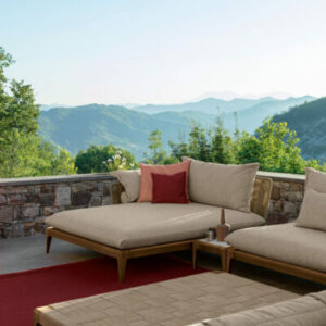 Итальянский диван Cruise//Teak 3 seater Sofa 7