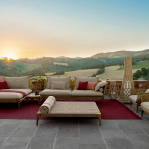 Итальянский диван Cruise//Teak 3 seater Sofa 5