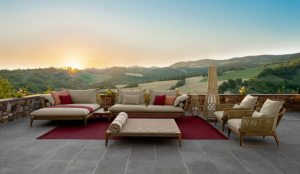 Итальянский диван Cruise//Teak 3 seater Sofa 5