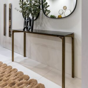 Итальянская консоль  BONE с латунью 1