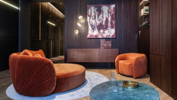 Итальянский диван Drapé Round 3