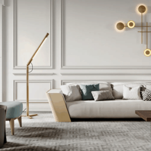 Итальянский напольный торшер Level от LAURAMERONI