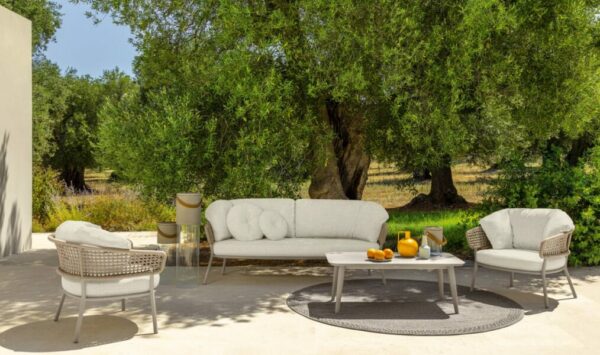 Итальянский диван Moon//Alu Two-seater Sofa от Talenti