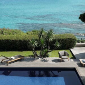 Итальянский диван Moon//Teak Two-seater Sofa 4