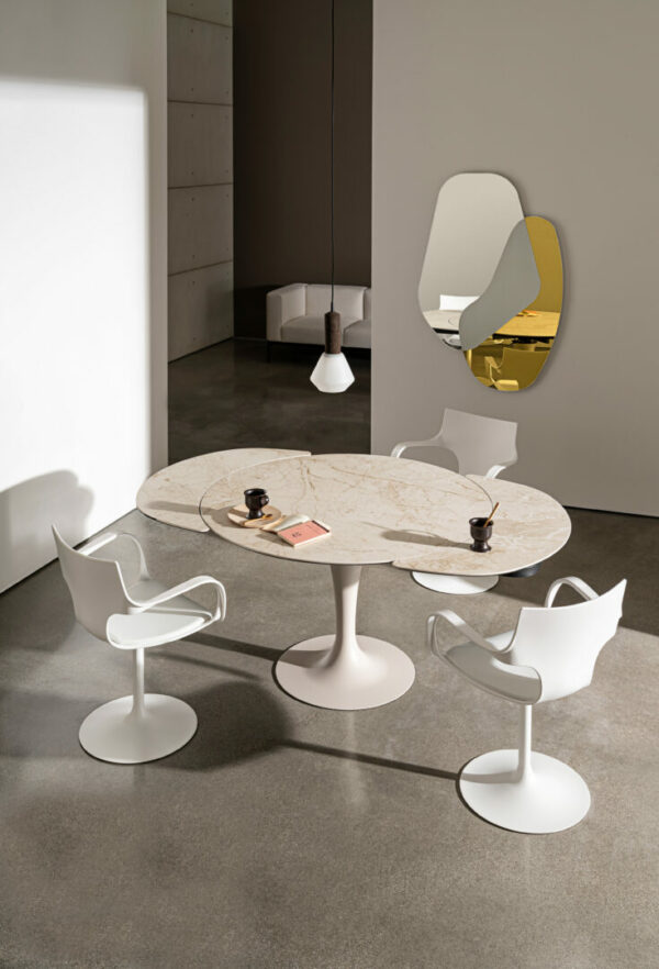 Круглый Итальянский стол Tavolo Flûte  раскладной 120см 4