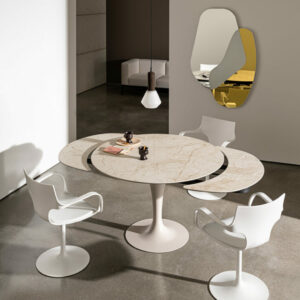 Круглый Итальянский стол Tavolo Flûte  раскладной 120см 5