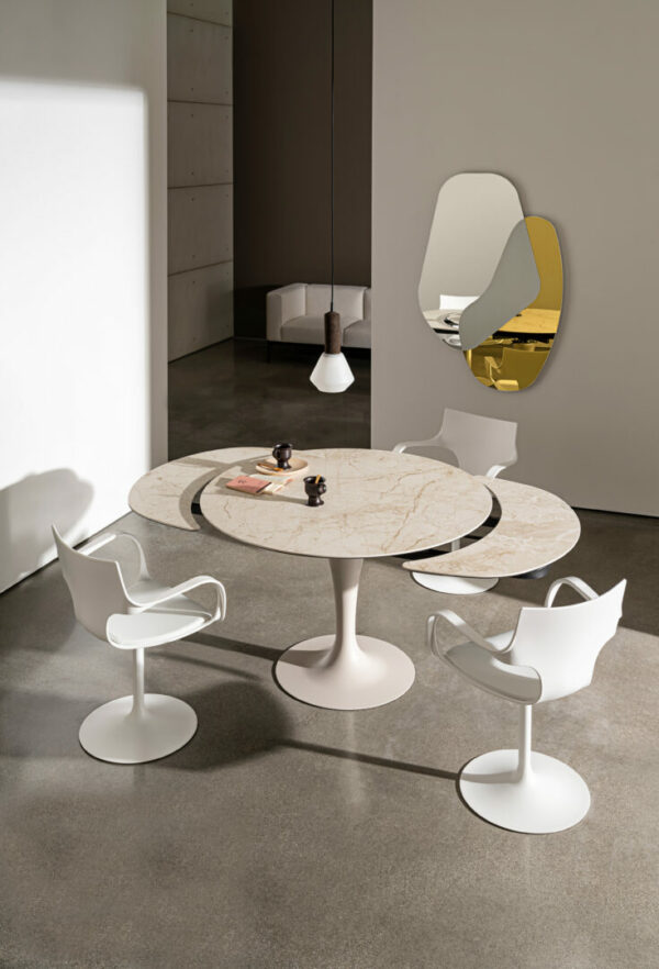 Круглый Итальянский стол Tavolo Flûte  раскладной 120см 5