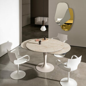 Круглый Итальянский стол Tavolo Flûte  раскладной 120см 6