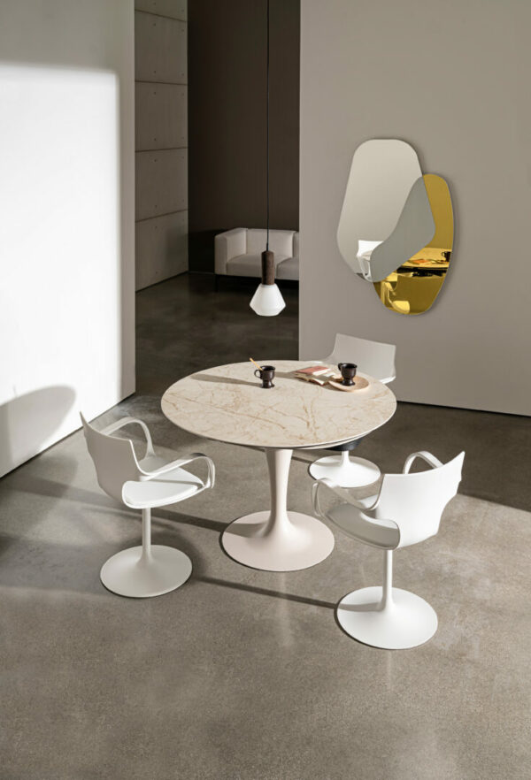 Круглый Итальянский стол Tavolo Flûte  раскладной 120см 7