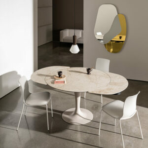 Круглый Итальянский стол Tavolo Flûte  раскладной 120см 9