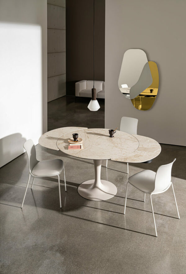 Круглый Итальянский стол Tavolo Flûte  раскладной 120см 9