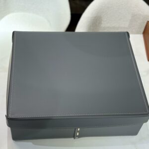 Коробка с крышкой из кожи 44*59*19 gray 5