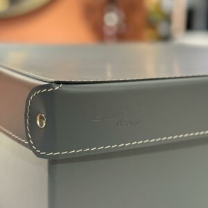 Коробка с крышкой из кожи 44*59*19 gray 4