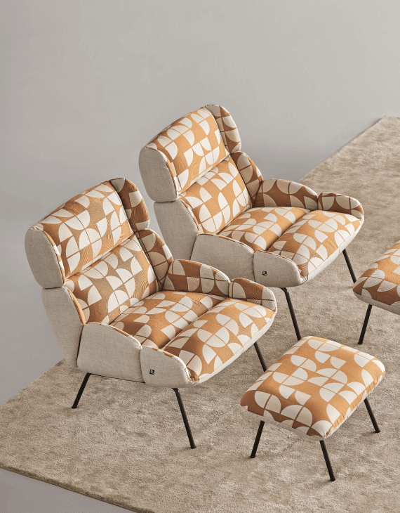 Итальянское кресло Turtle от Busnelli